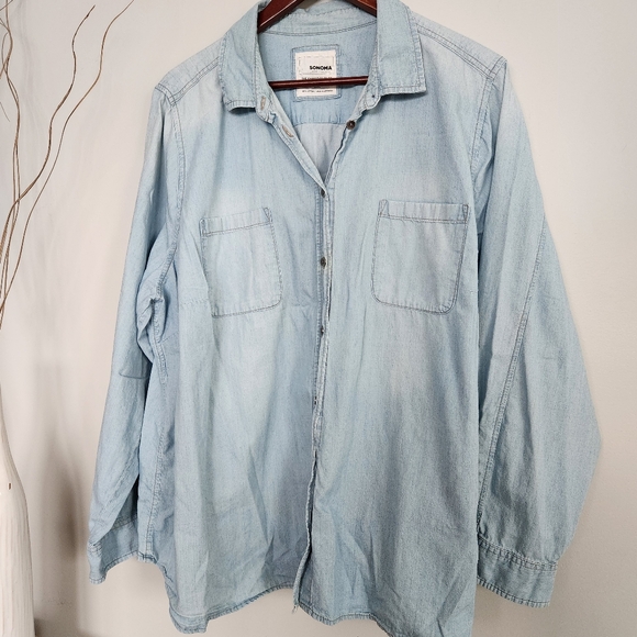 Sonoma Button Up Top, Size 3XL - Picture 4 of 9